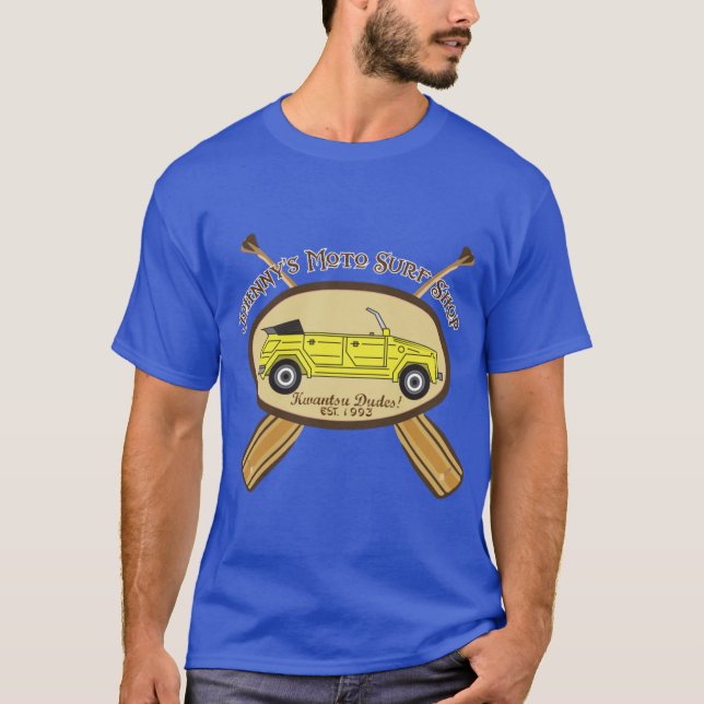 T-shirt Moto Surf rétro (Devant)