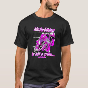 T-shirt Moto-Vélo N'Est Pas Un Crime Racing Motocyle Perso