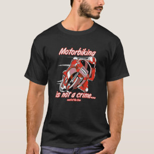 T-shirt Moto-Vélo N'Est Pas Un Crime Racing Motocyle Perso