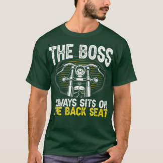 T-shirt Moto Vélo Rider Le Boss Se Trouve Toujours Sur Le