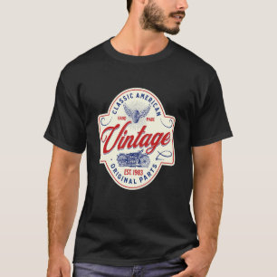 T-shirt Moto vintage 1983 40e anniversaire Quarantième Bda