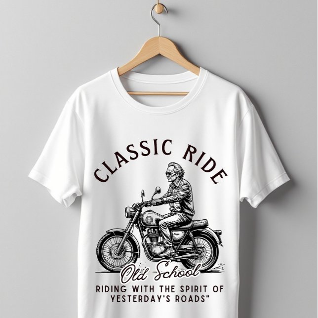 T-shirt Moto Vintage École Classique (Créateur téléchargé)