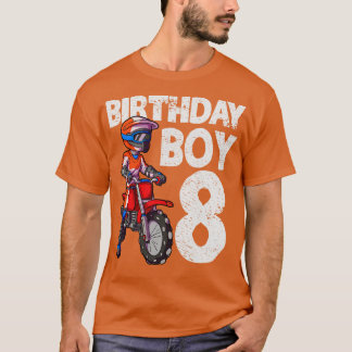 T-shirt Motocross 8Anniversaire Enfants MX 8Anniversaire V