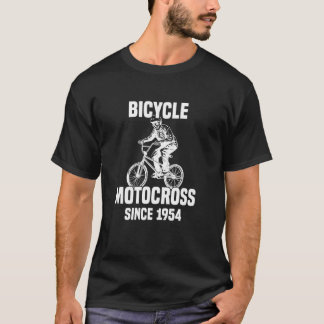 T-shirt Motocross à vélo depuis 1954 Skeleton Drives BMX