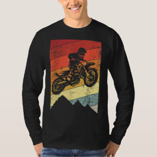 T-shirt Motocross Bike Vintage Dirtbike Cadeau Course Retr
