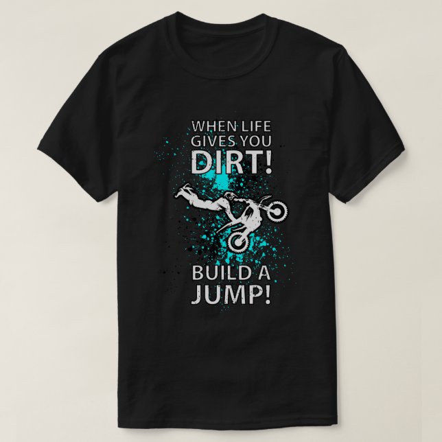 T-shirt Motocross Biker Freestyle Stunt 36 (Design devant)
