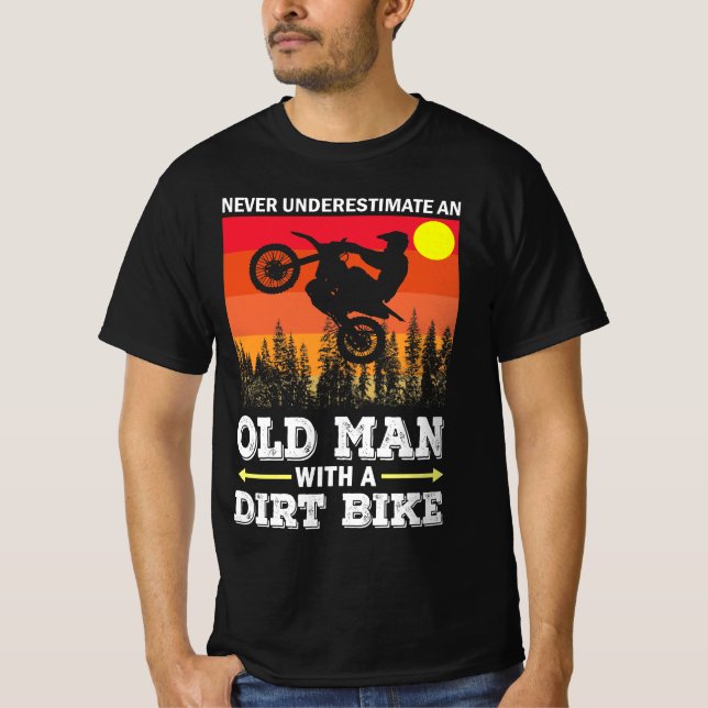 T-shirt Motocross Dirt Bike Vintage Cool classique (Devant)