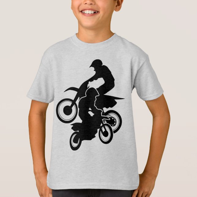 T-shirt Motocross Dirt Bikes Off-road Motorcycle Racing (Devant)