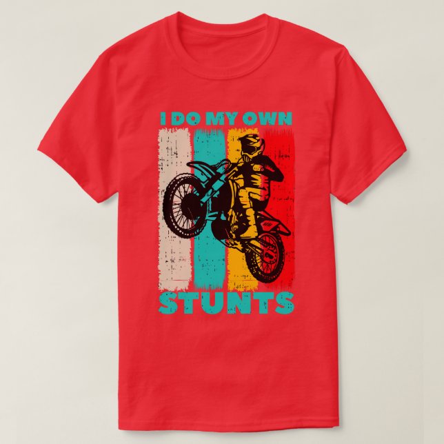 T-shirt Motocross Dirt Vélo Propre Stunts Cadeaux Vélo (Design devant)