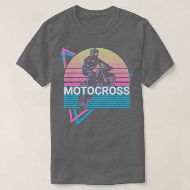 T-shirt Motocross Dirt Vélo Retro Cadeau (Design devant)