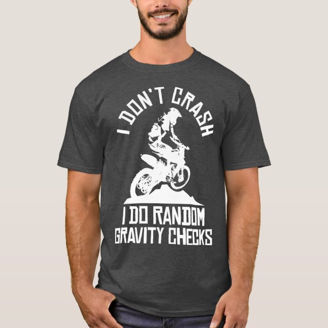 T-shirt Motocross Enduro Dirt Vélo Drôle Drôle Dire Vélo (Devant)