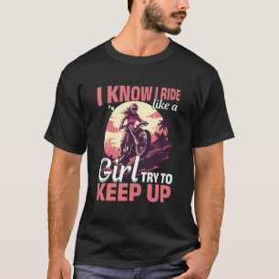 T-shirt Motocross Femme Je Sais Que Je Circule Comme Une F