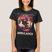 Motocross Femmes Blessures Ambulance Citation Drôl