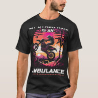 Motocross Femmes Blessures Ambulance Citation Drôl