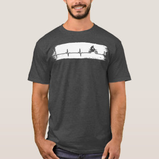 T-shirt Motocross Heartbeat Enduro Bike Motorrad