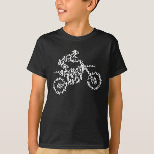 T-shirt Motocross motocross motocycle à vélo silhouette