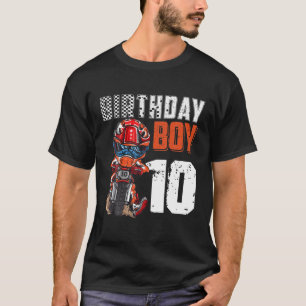 T-shirt Motocross MX 10E Cadeau 10 Ans Vélo Jeu Naissance