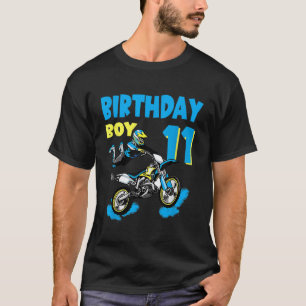T-shirt Motocross MX, 11 ans Vélo Jour Anniversaire