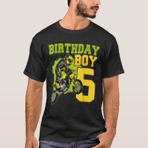 T-shirt Motocross MX 5e Cadeau 5 Ans Moto Cross Anniversai