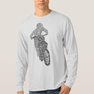 T-shirt Motocross Off Road Essai Vélo Word Art