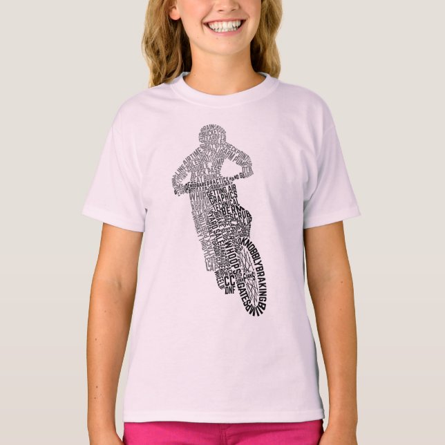 T-shirt Motocross Off Road Essai Vélo Word Art (Devant)