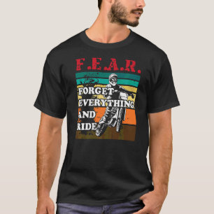 T-shirt Motocross Oubliez Tout Ride Dirt Moteur À Vélo