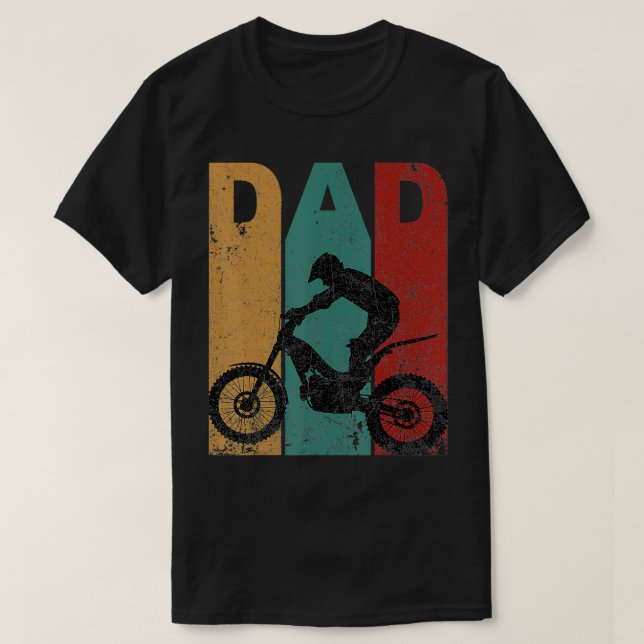 T-shirt Motocross papa Dirt Vélo Fête des pères 4e De (Design devant)