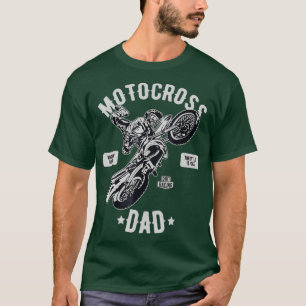 T-shirt Motocross papa Dirt Vélo Racing Dirtbike vintage