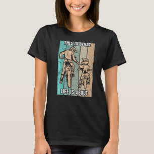 T-shirt Motocross Papa Fils Dit Dirt Vélo Fête des pères