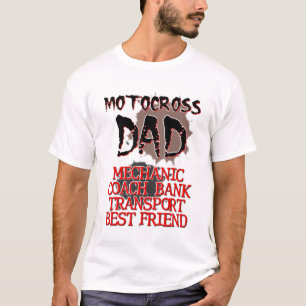 T-Shirt Motocross Papa Vélo Tout-Terrain
