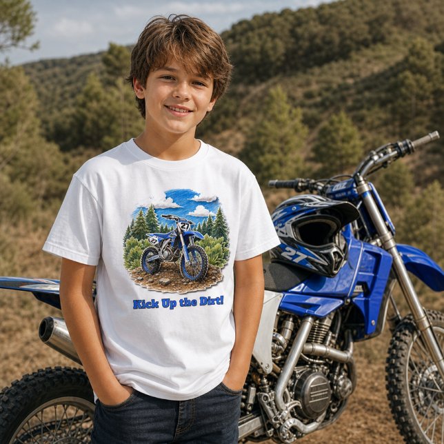 T-shirt Motocross Racing Dirt Bike Tout Terrain   (Créateur téléchargé)