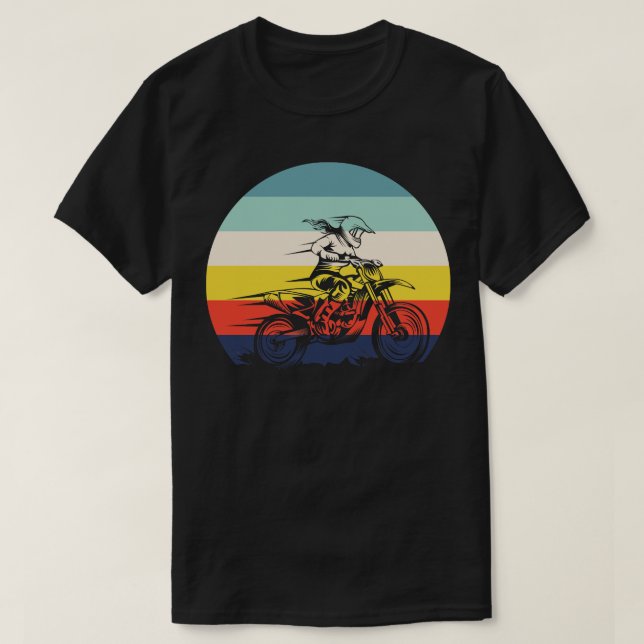 T-shirt Motocross rétro 4 (Design devant)