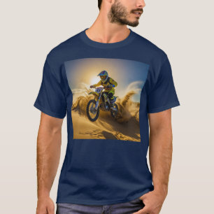 T-shirt Motocross Rider équitation dans les dunes