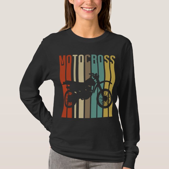 T-shirt Motocross Vintage cool (Devant)