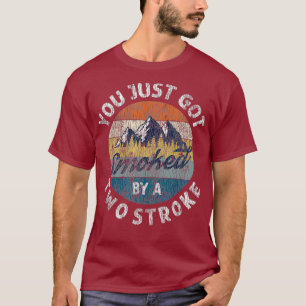 T-shirt Motocross vintage Vous venez de vous faire fumer p