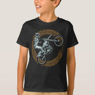 T-shirt Motocross Wheel Motorbiker