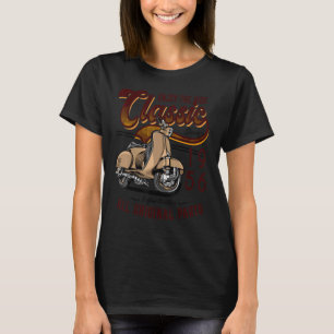 T-shirt Motoculteur Classique Mobylette Motard Anniversair