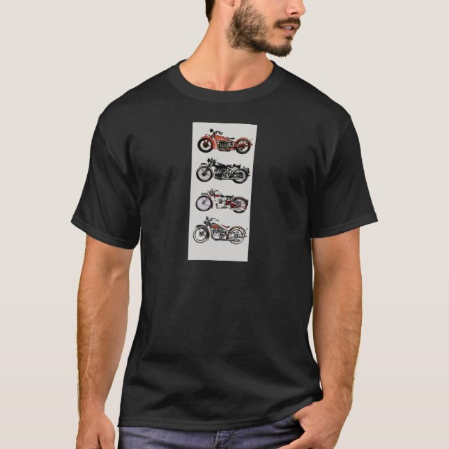T-shirt MOTOCYCLES vintages (Devant)