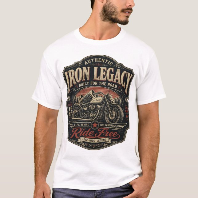 T-shirt motocyclette (Devant)