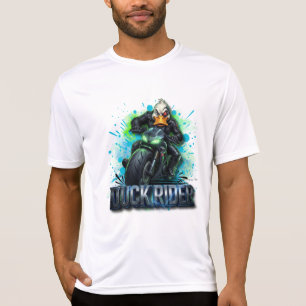 T-Shirt Motocyclette Canard Cyber Duck Rider 3D