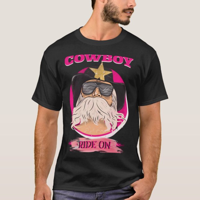 T-shirt Motocyclette Cowboy (Devant)