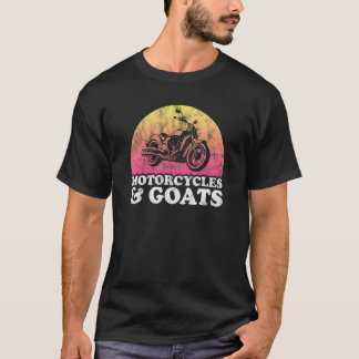 T-shirt Motocyclette Et Chèvre Motocyclettes Et Chèvres