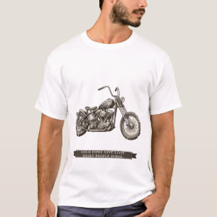 T-shirt Motocyclette Funny Chopper "Les tuyaux bruyants sa