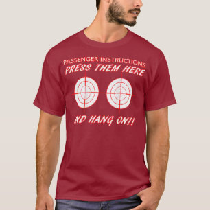 T-shirt Motocyclette Presse-Les Ici Et Accroche-Toi