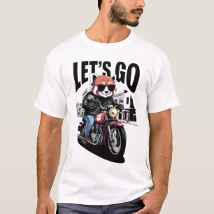 T-shirt Motocyclette Red Panda