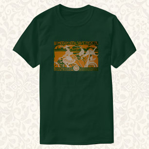 T-shirt Motocyclette Vintage Art Nouveau Werner Cyclisme