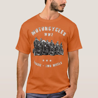 T-shirt Motocyclettes vintage 2ÈME GUERRE MONDIALE classiq