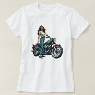 T-shirt Motocycliste