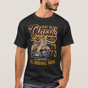 T-shirt Motocycliste classique cycliste 1973
