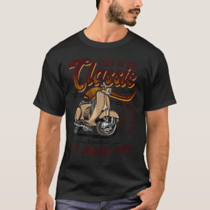 T-shirt Motocycliste classique cycliste 1977